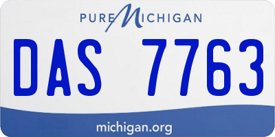 MI license plate DAS7763