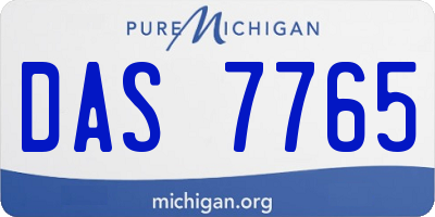 MI license plate DAS7765
