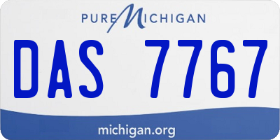 MI license plate DAS7767