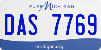 MI license plate DAS7769