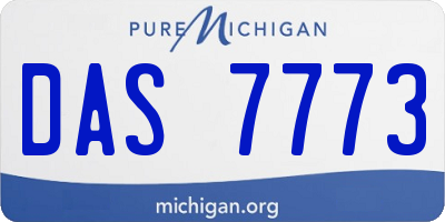 MI license plate DAS7773