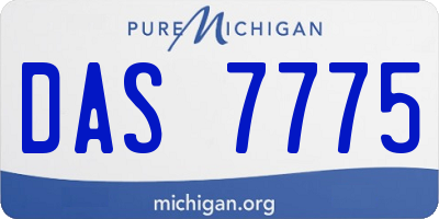 MI license plate DAS7775