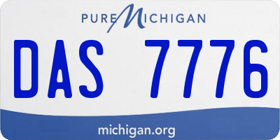 MI license plate DAS7776