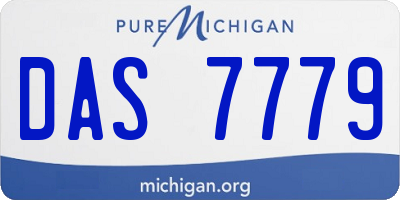 MI license plate DAS7779