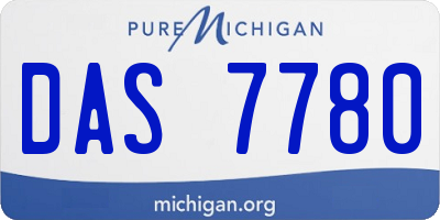 MI license plate DAS7780