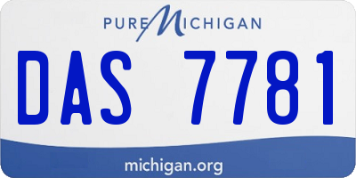 MI license plate DAS7781