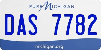 MI license plate DAS7782