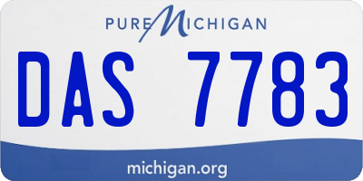 MI license plate DAS7783