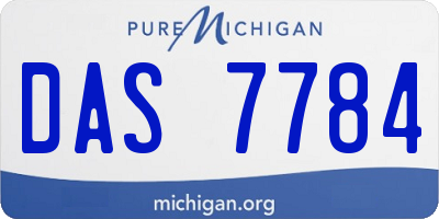 MI license plate DAS7784