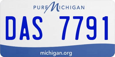MI license plate DAS7791