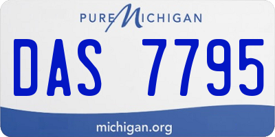 MI license plate DAS7795