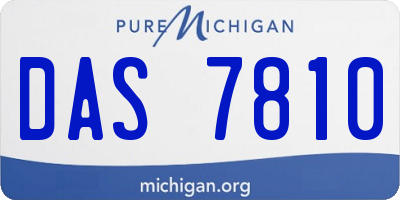 MI license plate DAS7810
