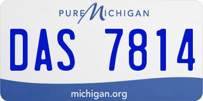 MI license plate DAS7814