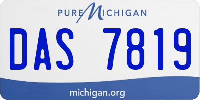 MI license plate DAS7819