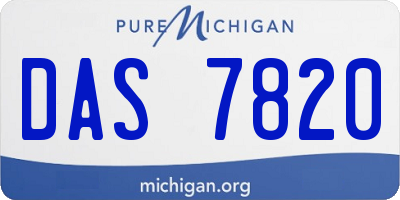 MI license plate DAS7820