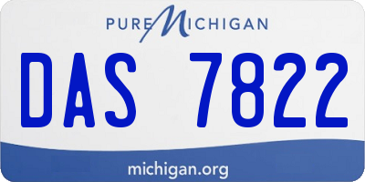 MI license plate DAS7822