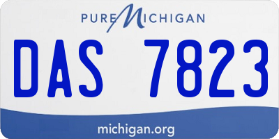 MI license plate DAS7823