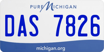 MI license plate DAS7826