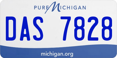 MI license plate DAS7828