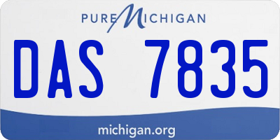 MI license plate DAS7835