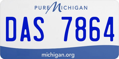 MI license plate DAS7864