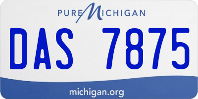 MI license plate DAS7875