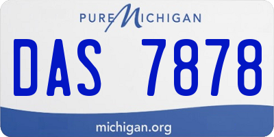 MI license plate DAS7878