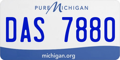 MI license plate DAS7880