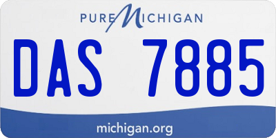 MI license plate DAS7885