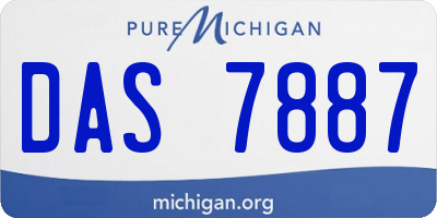 MI license plate DAS7887