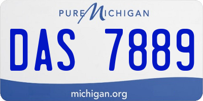 MI license plate DAS7889