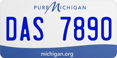 MI license plate DAS7890