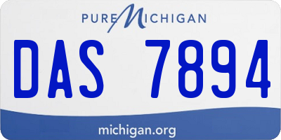 MI license plate DAS7894