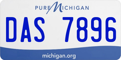 MI license plate DAS7896