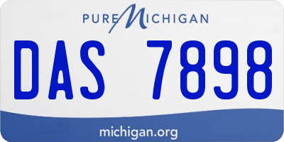 MI license plate DAS7898