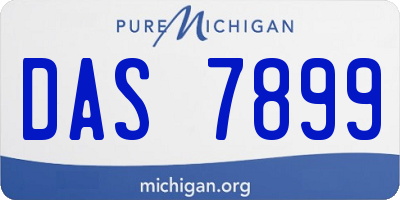 MI license plate DAS7899