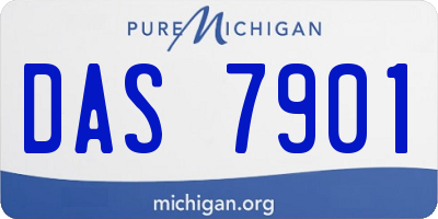 MI license plate DAS7901