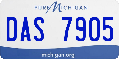 MI license plate DAS7905