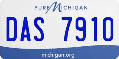 MI license plate DAS7910