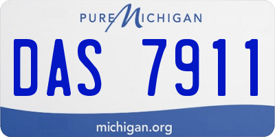 MI license plate DAS7911