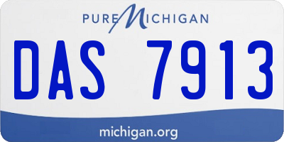 MI license plate DAS7913