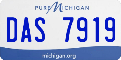 MI license plate DAS7919