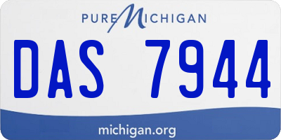 MI license plate DAS7944