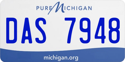 MI license plate DAS7948
