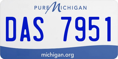 MI license plate DAS7951