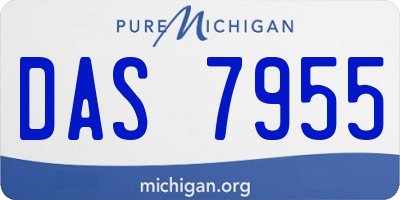 MI license plate DAS7955