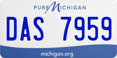MI license plate DAS7959