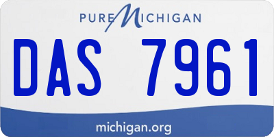 MI license plate DAS7961