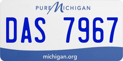 MI license plate DAS7967