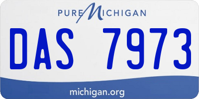 MI license plate DAS7973